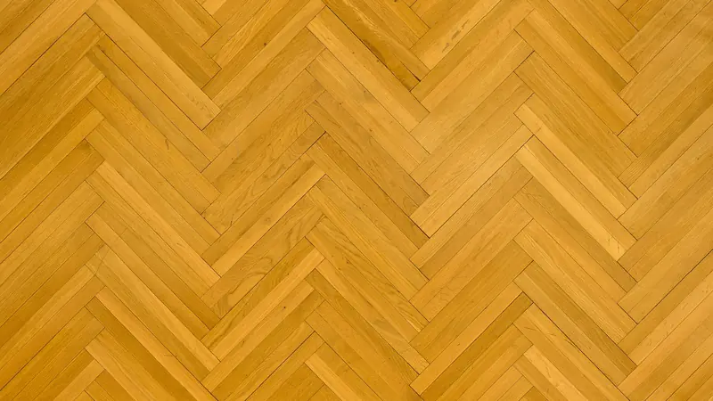 Historischer Parkettboden mit geometrischem Muster